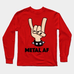 Metal AF Devil Horns Long Sleeve T-Shirt